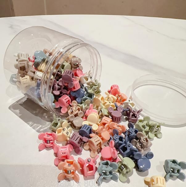 50 PCS Mini Claw Clips Small Hair Clips,Barrettes Hair Accessories Colorful Cute Hair Accessories for Women