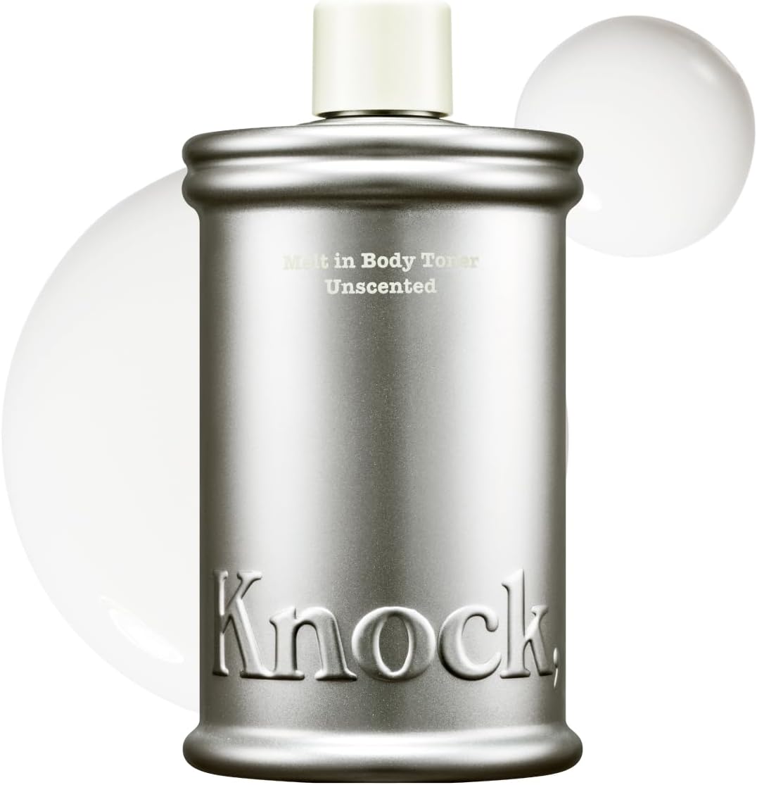 Knock Melt-In Body Toner Unscented, Milky Body Moisturizer with Ceramide