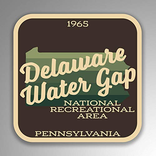 JB Print Delaware Water Gap National Recreational Area Sticker Wanderlust Pennsylvania Vinyl Decal Sticker Car Waterproof Car Decal Bumper Sticker 5"