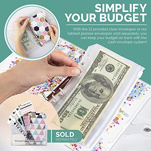 Image of Sea Shell Money Organizer for Budgeting, Cash Budget Binder with Cash Envelopes, Money Binder & Envelopes for Budgeting, Stylish Budgeting Solution for Organizing Personal Finances