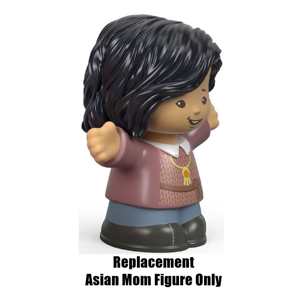 Replacement Hispanic Mom Figure For Fisher-Price Little People Big Helpers Family - Brown Hair (FTL14)