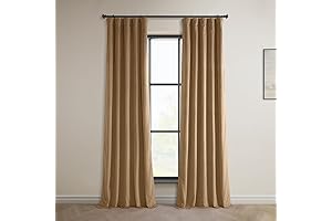 HPD Half Price Drapes Heritage Plush Velvet Curtains 96 Inches Long