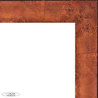 Vista 6 de Poster Palooza 5x5 Inch Traditional Honey Pecan Complete Wood Square Picture Frame with UV Acrylic Plexiglass, Foam Board Backing & Hardware