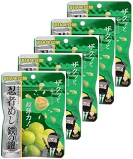 【まとめ買い】 忍者飯鉄の鎧 マスカット味 5袋