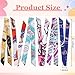 Cutecrop 60 Pcs Skinny Purse Scarf for Women Handbag Scarves Ribbon Satin Head Neckerchief Silk Headband Charm for Decoration (Classic Style)