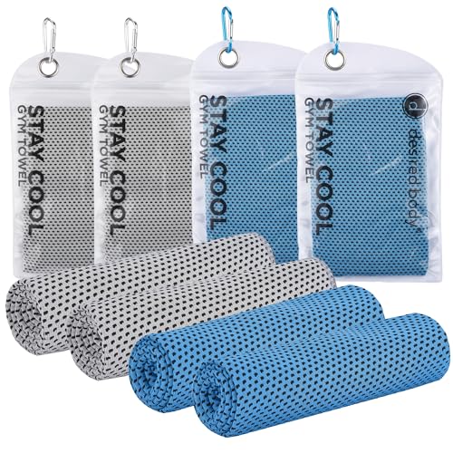 desired body Gym Towels for Sweat (2 Pack) - Absorbent Waffle Fabric Texture Workout Towels for Gym, Sports, and Exercise - Quick-Drying, Odor-Free, and Lightweight - for Men and Women
