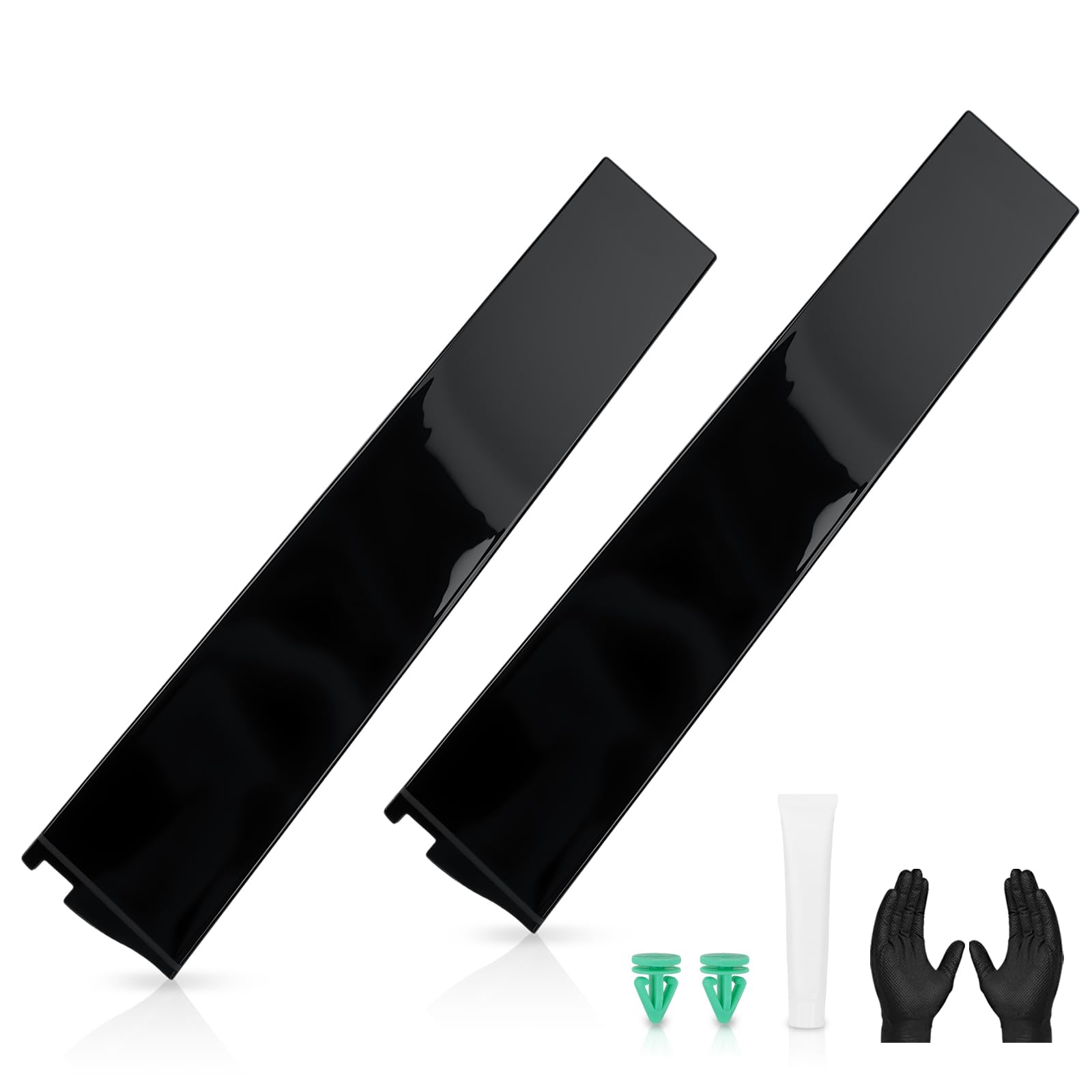 2-Pack Front Window Pillar Trim Molding Kit for Chevy Suburban & Tahoe, GMC Yukon XL/Yukon, Cadillac Escalade 2015-2020–OEM Replacement for 926-241 926-242, Driver & Passenger Side B Pillar, Black
