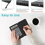 Calculatrice scientifique avec tableau d'écriture effaçable, 10-digit LCD Afficher la calculatrice de bureau pliable Calculatrice de graphique physique pour étudiant enseignant financier Bureau Business High School College