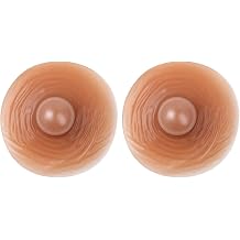 Alvivi 1Pair Self-adhesive Silicone Nipples Cover Realistic Reusable Nipple Pasties Breast Stickers Costumes Party Drag Queen