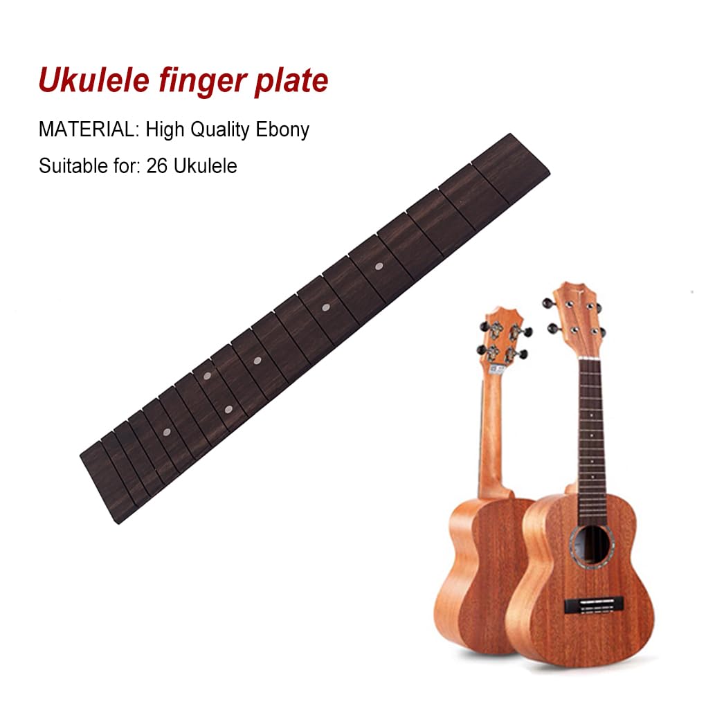 Juego de 5 diapasones profesionales para ukelele, diapasón, concierto, instrumento musical de cuerda, reparación de cuello, piezas de modificación de 23 pulgadas