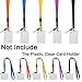 YOUOWO 5 Pack Nylon Office Neck Lanyards Detachable Buckle Enhanced Model Hook Breakaway Strap Lanyard for ID Badge,Key,Women,Men,Phones,USB,Whistles,Black,Blue,Yellow,Orange,Purple