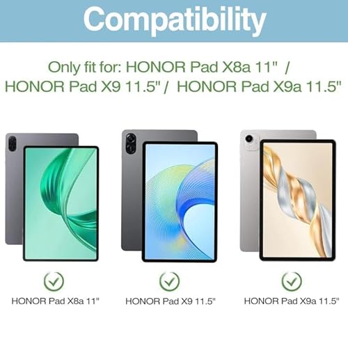 ProCase 2 Pack Screen Protector for HONOR Pad X9a /X8a /X9, Tempered Glass Film Guard for HONOR Pad X8a 11"/HONOR Pad X9a / X9 11.5"