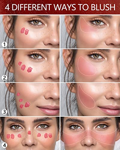 Liquid Blush, Cream Blush Makeup, Natural-Looking Matte Blush For Cheeks, Lightweight, Breathable Feel, Long-Wearing, Smudge Proof, Dewy Finish, Cruelty-Free (004-Dawn) #TOP3