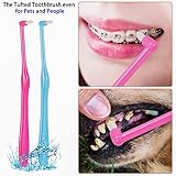 Xinstroe 12 Stück Tuft Zahnbürste, Einbüschelbürste Kleine Zahnbürste Getuftet Weich Büschelzahnbürste Trimm Single Interdental Zwischenraum Bürste