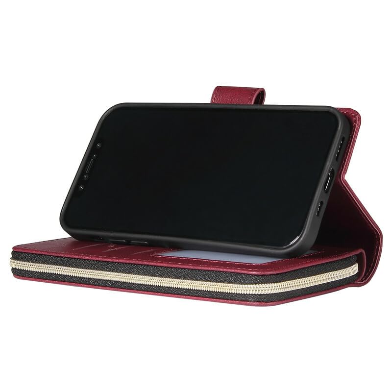 Étui Samsung Galaxy Note 10 portefeuille rouge housse à rabat - 2