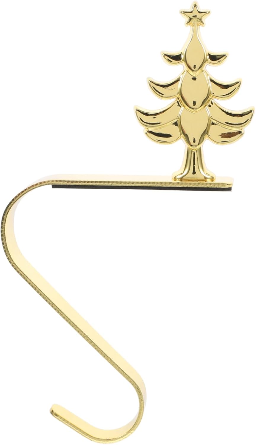 Metal Decorative Christmas Stocking Hook Ornaments for Christmas Tree Stocking