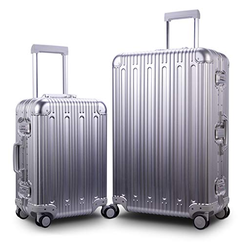 Travelking Aluminum Spinner Luggage Set (20 & 28)