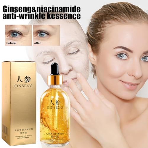 Grgowe 2 pieces Ginseng Anti Wrinkle Serum,Peptide Anti Wrinkle Ginseng Serum,Ginseng Polypeptide Anti-Ageing Essence,Ginseng Essence,Ginseng Serum,Peptide Anti Wrinkle Ginseng Serum for all skin type - Image 2