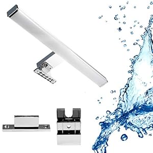 Led-badkamerlamp, spiegellamp, make-uplicht, badkamer, wandlamp, opbouwlamp, kastverlichting, klemlamp, neutraal wit, 230 V, 960 lumen, IP44, 60 cm, 12 W