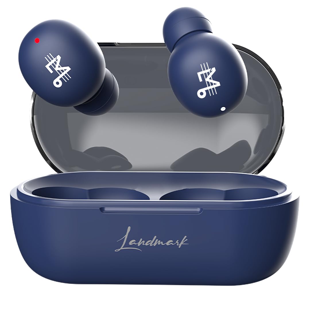 LANDMARK Vocal LM BS301 True Wireless in Ear Earbuds with Mic, 24H Playtime, Built in 4 Voice Changer, ENC Mic,13mm Bass Drivers, Type-C Fast Charging, Touch Controls, Bluetooth TWS Earbuds (Blue) (B0DCGC8TQX) Amazon Price History, Amazon Price Tracker