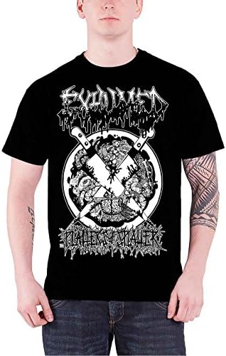 Exhumed Platters Of Splatter Official Mens New Black T Shirt