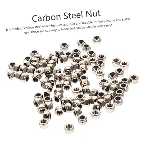 YARNOW 100 Peças Porca Lugnuts Fixadores Parafusos De Manga Flangeada Porca De Travamento Perfil De