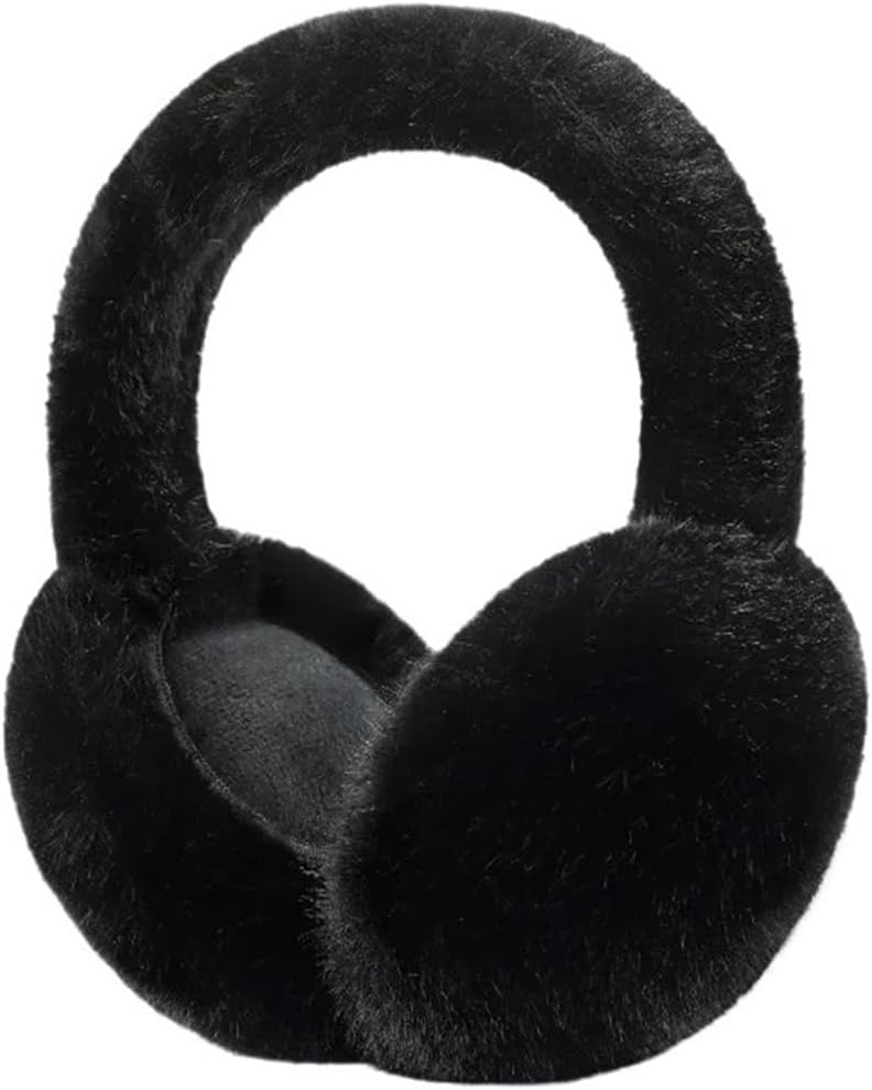 Soft Plush Ear Warmer Winter Warm Earmuffs，Compatible For Women Men Fashion Solid Color Earflap Outdoor Protection Ear-Muffs
