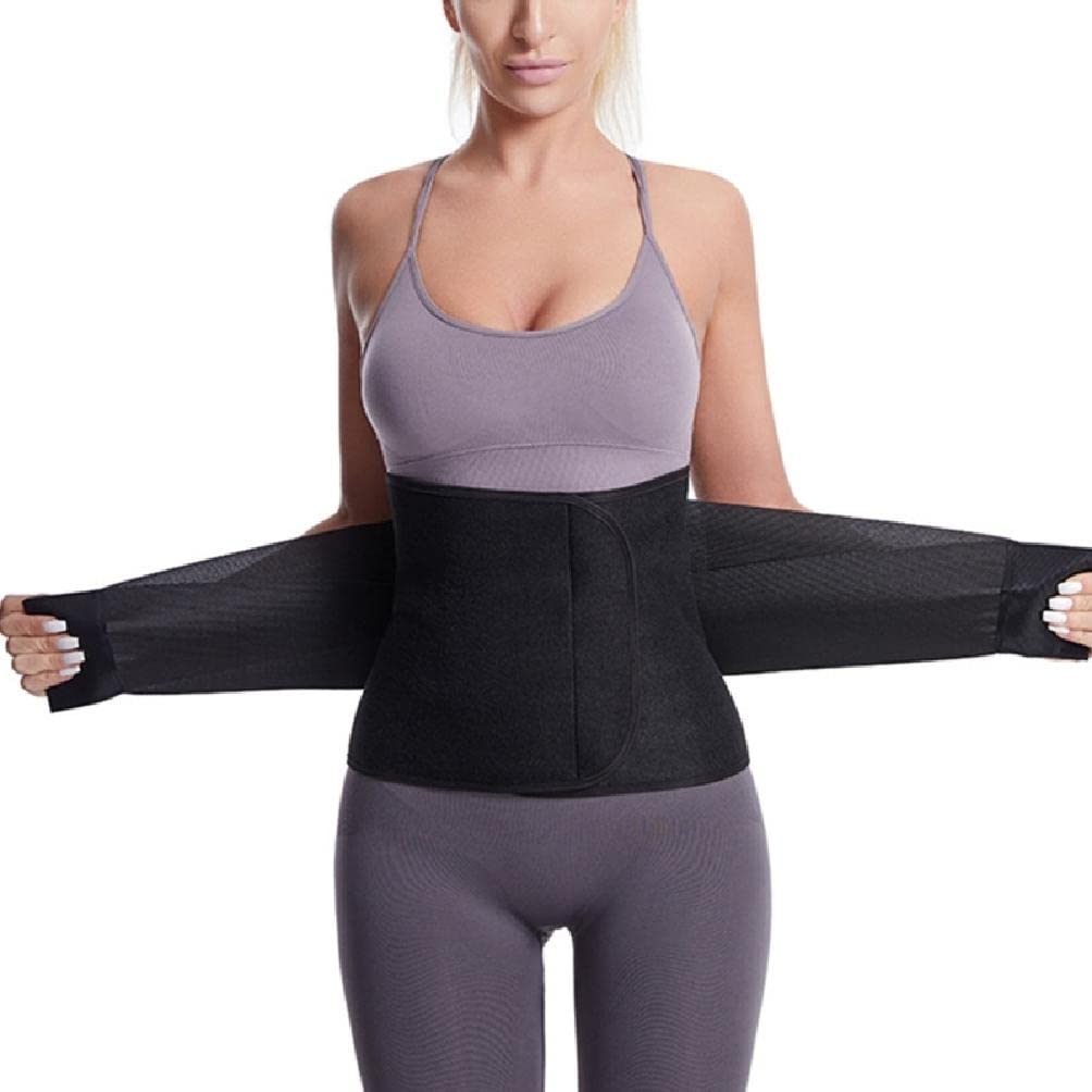 Chniafin Black Postpartum Belly Band Abdominal Binder Post Surgery-C-Section Belly Binder Wrap Girdle Recovery Belt Back Support Postpartum Belly Band C-Section Recovery Postpartum Belly Band Wrap Postpartum Belly