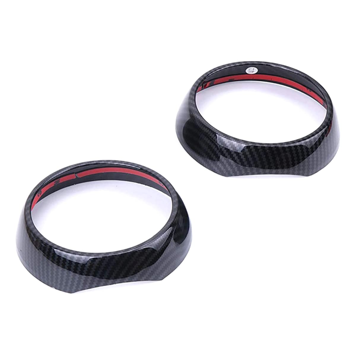 Heinmo Carbon Fiber Dashboard Centre Console Air Conditioner Vent Outlet Covers Trim for Cooper F55 F56 F57 (2 x Vent Outer Covers)