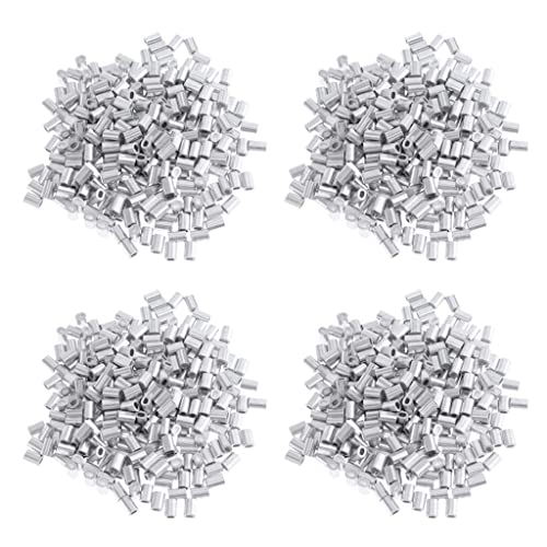 Fancyes 400x Crimping Loop Sleeve Fishing Wire Fishing Line Accessories