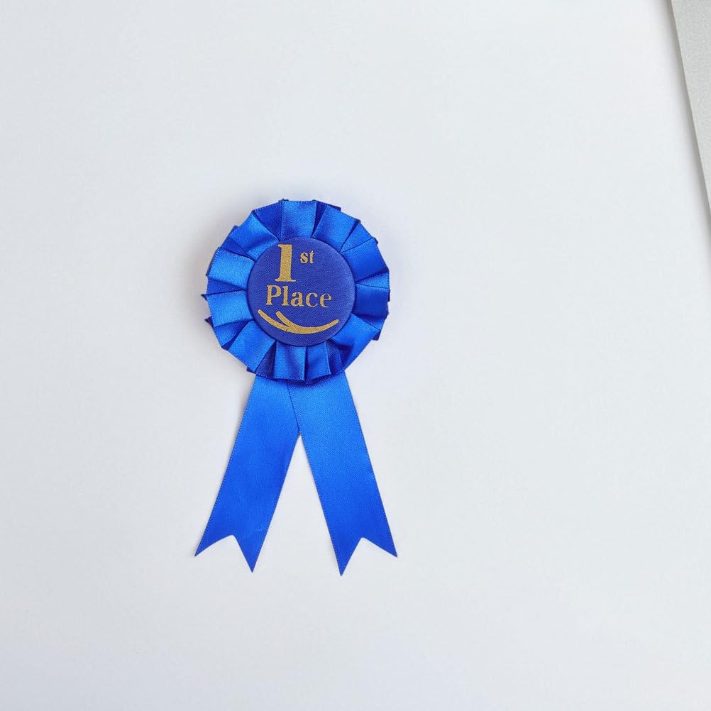 VILLCASE Set Di 9 Nastri Premio in Raso Con E Spilla Per 1° 2° 3° Posto Distintivi Colorati Per Competizioni Sportive Gare Cerimonie Laurea E Feste