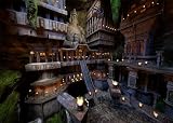 Loccor 9x6ft Fabric Underground Temple Backdrop Deep Mountain Huge Fantasy Cavern Home Photography Background for Party Decorations Photo Studio Props