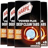 Harpic Power Plus Deep Cleaning Toilet Tablets Original Bulk Buy Tabs Pack of 24