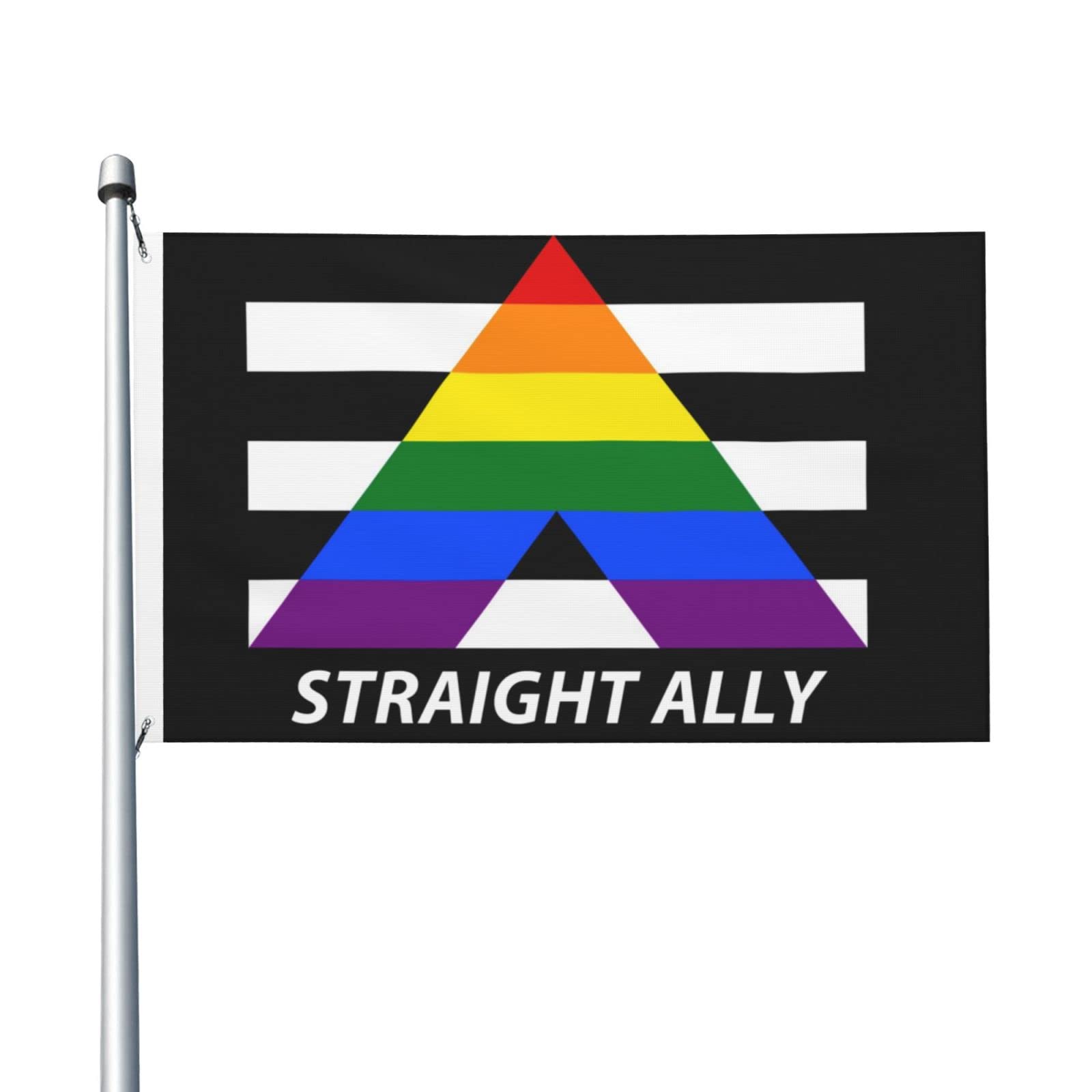 Gay Straight Allies Flagge 91x152 Cm – UV-beständig, 100 Denier Polyester, Mit Messingösen