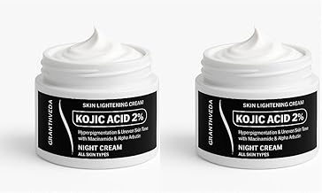Granthveda Kojic Acid 2% Night Cream for Dark Spots, Pigmentation & Even Skin Tone | With Niacinamide & Alpha Arbutin | Paraben-Free, Sulphate-Free | Skin Brightening & Lightening Cream – 50g (2)