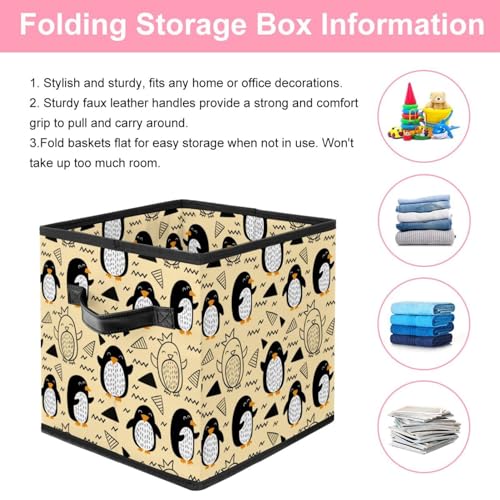 Boîte de rangement pliable pingouin pour trier facilement la maison - 4