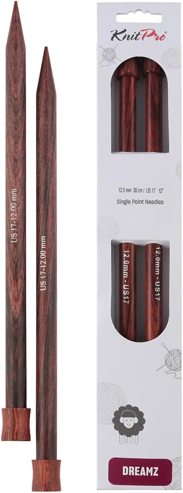 KnitPro Dreamz Single Pointed Needles 12" (30cm) | US Size 17 (12mm)