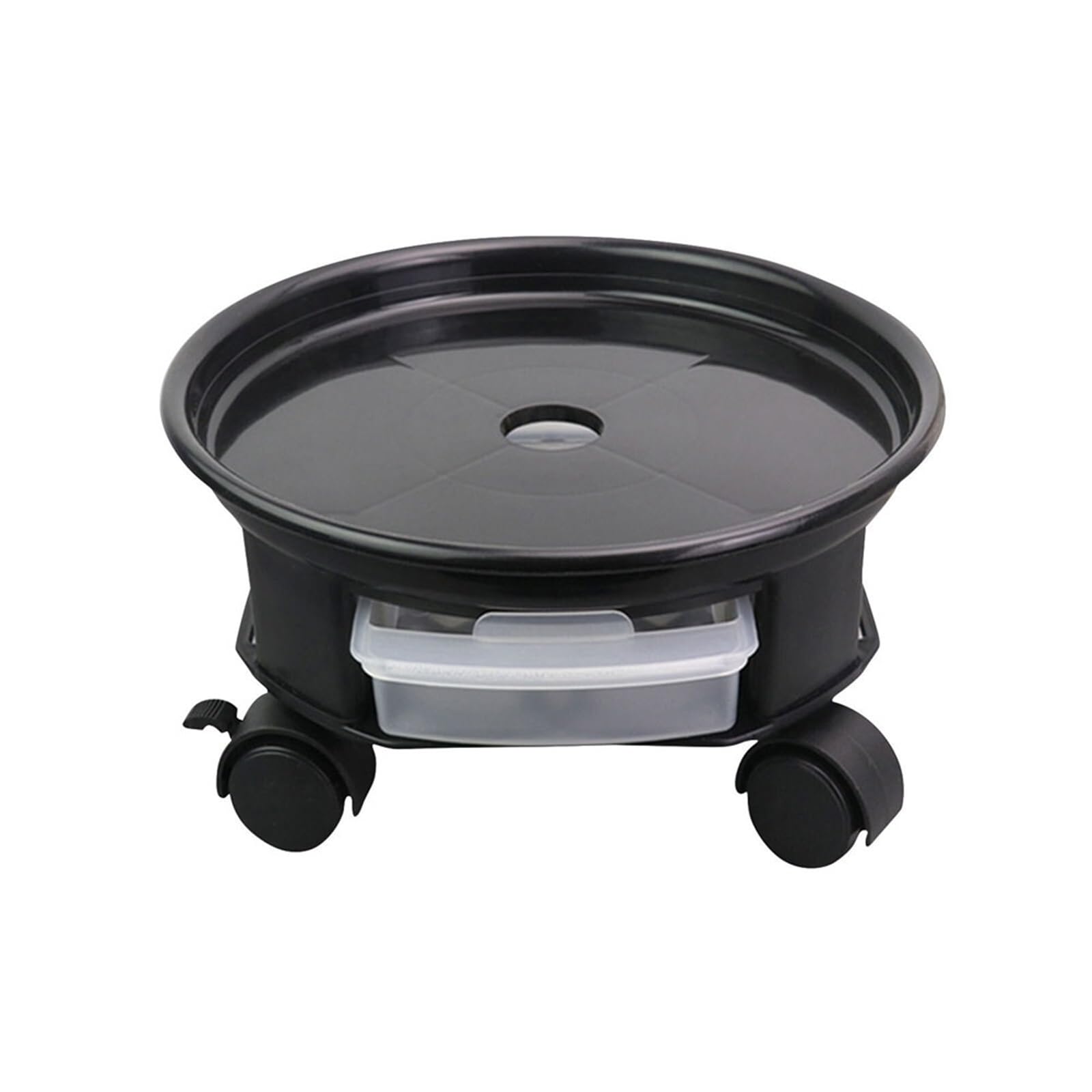 Kx9Lb8d plant saucer Movable Flower Pot Stand Plant Saucer with Storage Tank and Wheels flower pot saucer(Small)