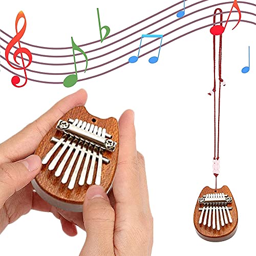 Yakida Mini Kalimba 8 touches, piano à pouce en bois massif, piano à pouce musical Marimba portable avec cordon, cadeau… - Les Beatles, Paul McCartney, John Lennon, RIngo Starr, George Harrison Yakida Mini Kalimba 8 touches, piano à pouce en bois massif, piano à pouce musical Marimba portable avec cordon, cadeau… – Image 6