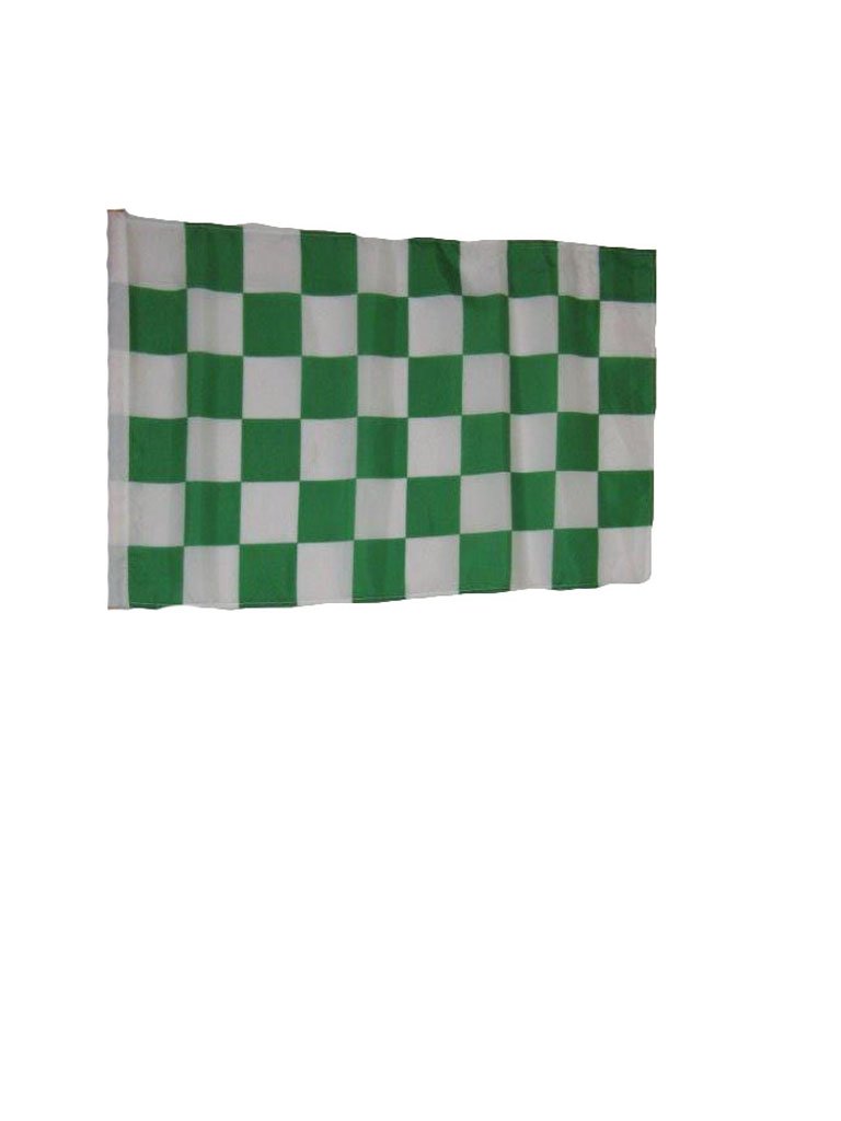 Bandiera RFCO A Scacchi Verde E Bianco 12x18 – Per Barca, Auto, Giardino, 100D Resistente
