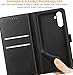 NWNK13 For Samsung Galaxy A13 5G / A13 4G / A04S Case Leather Wallet Book Flip Stand View Phone Cover with Card Holder Slots Compatible with Galaxy A13 (Black)