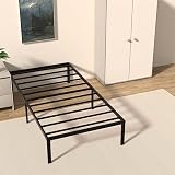 Meberam 14 Inch Twin XL Size Metal Platform Bed Frame Heavy Duty Mattress Foundation Support No Box