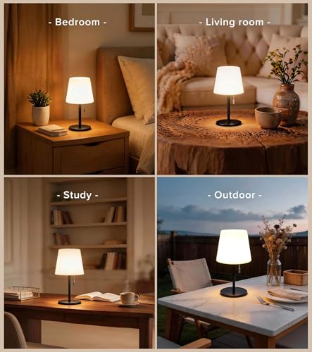 keysays Shower Lamp 5400mAh Cordless Rechargeable Table Lamp for Bathroom - image 8