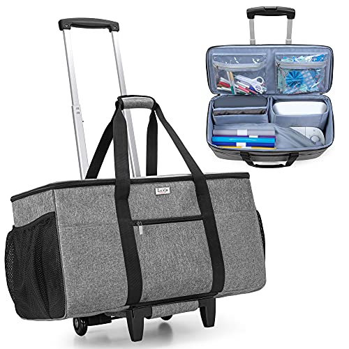 Luxja rolling tote for Cricut Maker and Easy Press