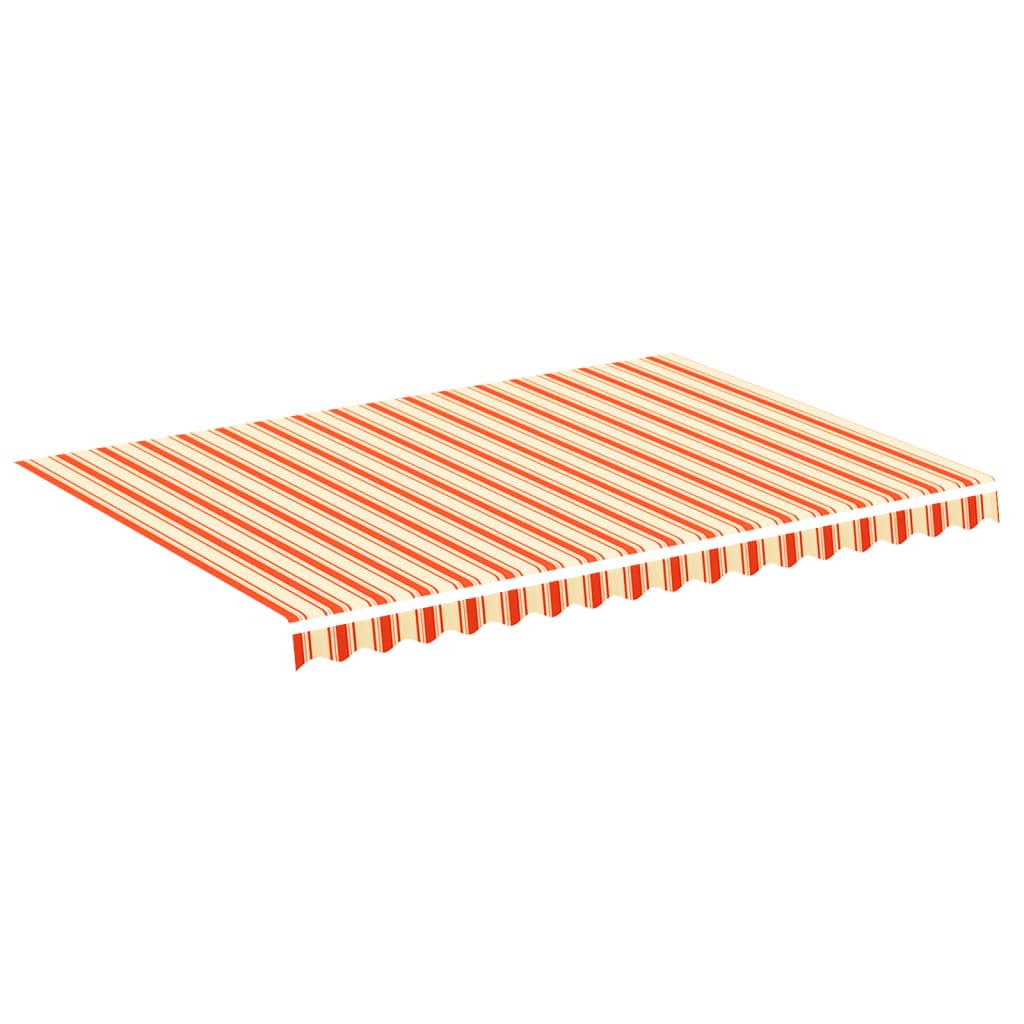 vidaXL Tessuto di Ricambio per Tenda da Sole Giallo e Arancio 3x2,5 m