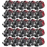 VILLCASE Cuentas Decorativas para Manualidades 50 Piezas de Mariquita para Joyería Hecha a Mano y Pulseras para Uso en Festivales y Ocasiones Obsequios