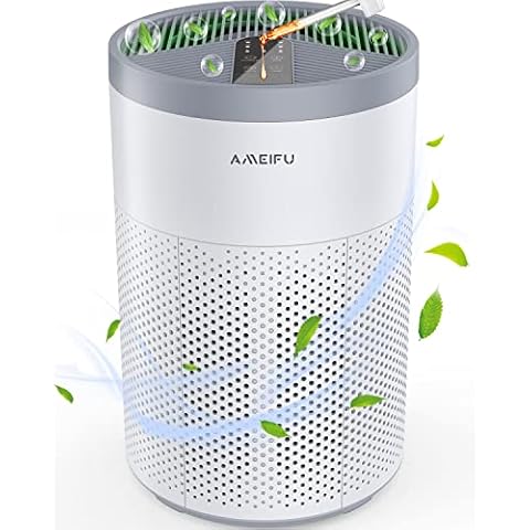 Air Purifiers, AMEIFU Upgrade Large Size Air Purifiers for Home Large Room Bedroom up to 1620sq ft with Aromatherapy and Timing settings, H13 HEPA Air Purifier for Wildfire, Smoke,Pollen and Dander Cover