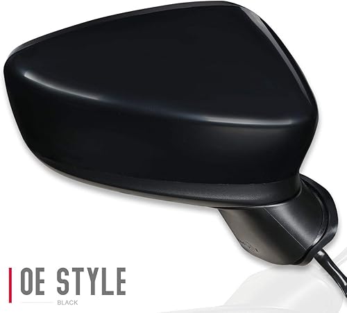 Miniatura 2 de DNA Motoring OEM-MR-MA1321181 Espejo de puerta lateral derecho con estilo de fábrica compatible con Mazda 3 14-15