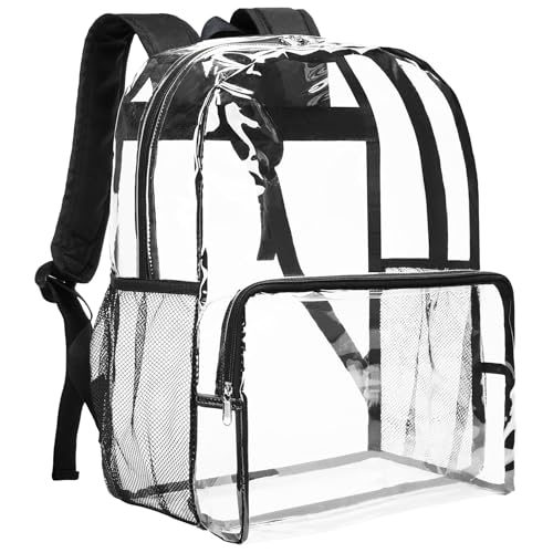 Vorspack Clear Backpack Heavy Duty - Extra Large Clear Bookbag Transparent See Through Backpacks for...