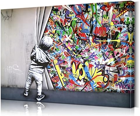 Graffiti Wall Art Colorful Wall Art Pop Art Graffiti Art Graffiti Canvas Wall Art Street Art Pop Art Wall Decor Graffiti Poster Street Art Canvas Wall Art Graffiti Decor for Room Decor (24''H x 36''W)